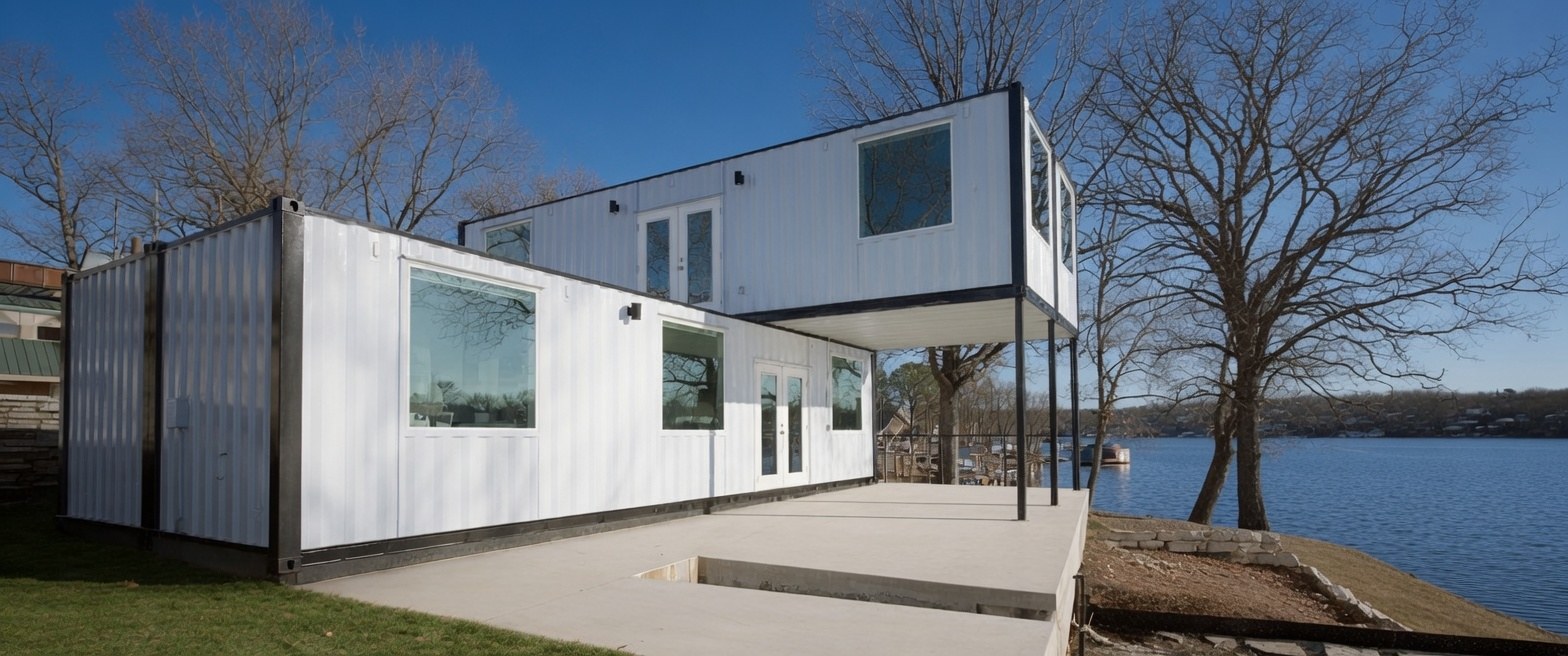 Lakeside container home